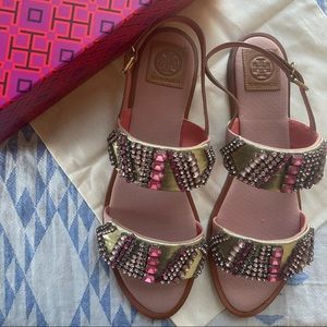 NWTs Tory Burch tanner sandal Size 10